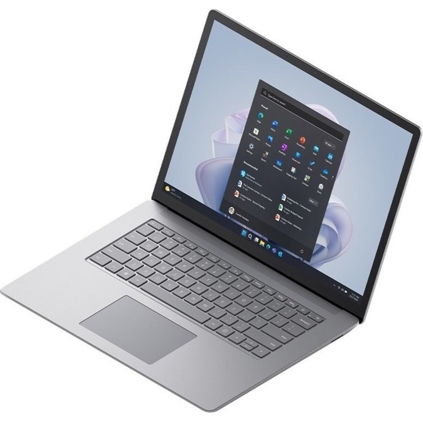 Ordinateur portable Microsoft Surface Laptop 5 15" à écran tactile - Intel Core i7 12e génération i7-1265U - Plateforme Intel Evo - 16 Go - SSD 256 Go - Clavier anglais, français - Platinum RIA-00002