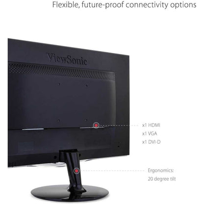 Écran Viewsonic 24", panneau TN, résolution 1920 x 1080 VX2452MH