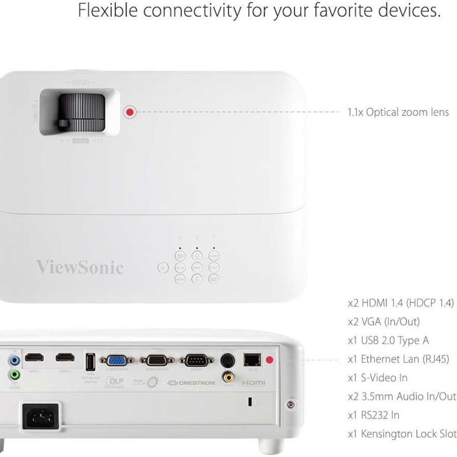 Projecteur DLP ViewSonic PG701WU - 16:10 - Blanc PG701WU