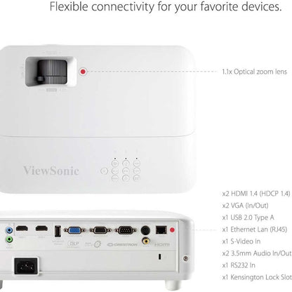 Projecteur DLP ViewSonic PG701WU - 16:10 - Blanc PG701WU