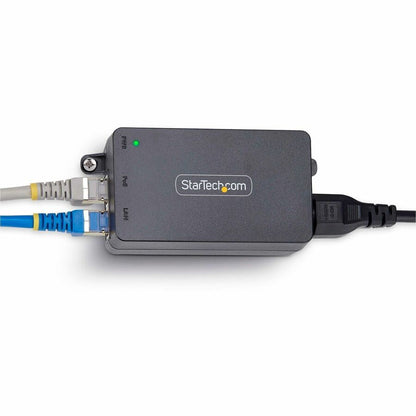 StarTech.com Injecteur PoE+ 2,5 GbE à 1 port, Ethernet multi-Gigabit 10 M/100 M/1G/2,5 G, Midspan PoE/PoE+ (802.3af/802.3at), 30 W, non géré AF212C-POE-INJECTOR
