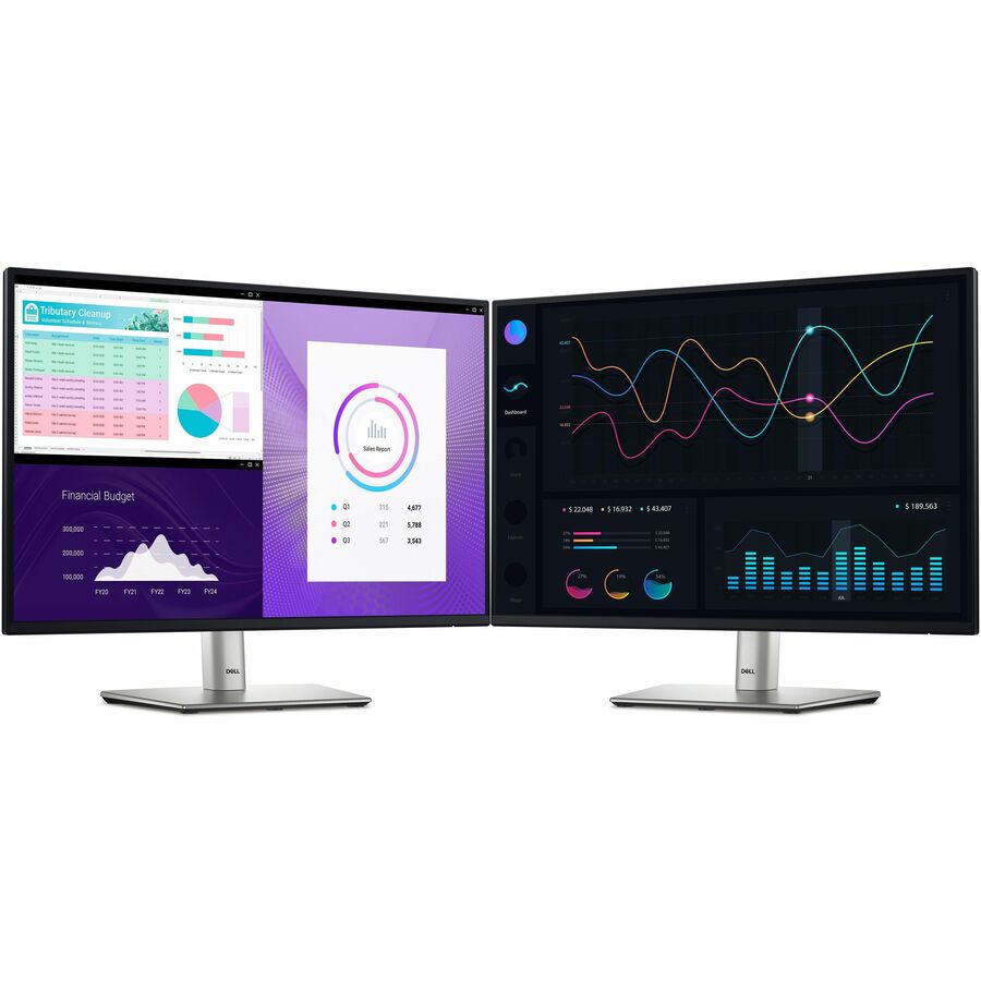 Moniteur LED WUXGA Dell P2425 24 pouces - 16:10 - Noir, Argent DELL-P2425