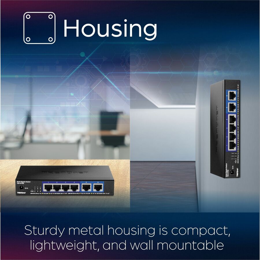 Commutateur 10G à 6 ports TRENDnet TEG-S762