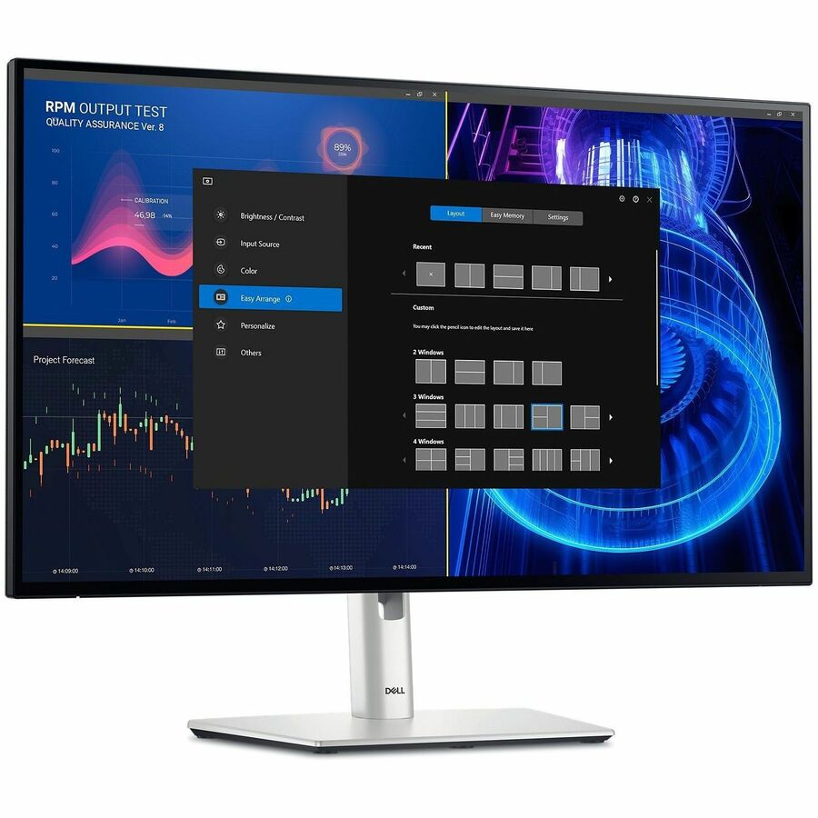 Moniteur LED WQHD Dell UltraSharp U2724D 27 pouces - 16:9 - Argent platine DELL-U2724D
