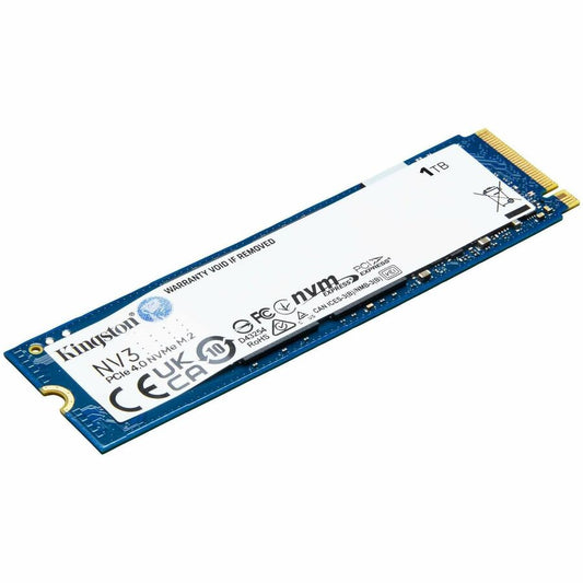 Disque SSD Kingston NV3 1 To - M.2 2280 interne - PCI Express NVMe (PCI Express NVMe 4.0 x4) SNV3S/1000G
