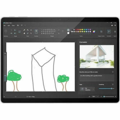 Tablette Microsoft Surface Pro 11 - 13" - Qualcomm Snapdragon X Elite - 16 Go - SSD 512 Go - Windows 11 Pro - Platine IYD-00001