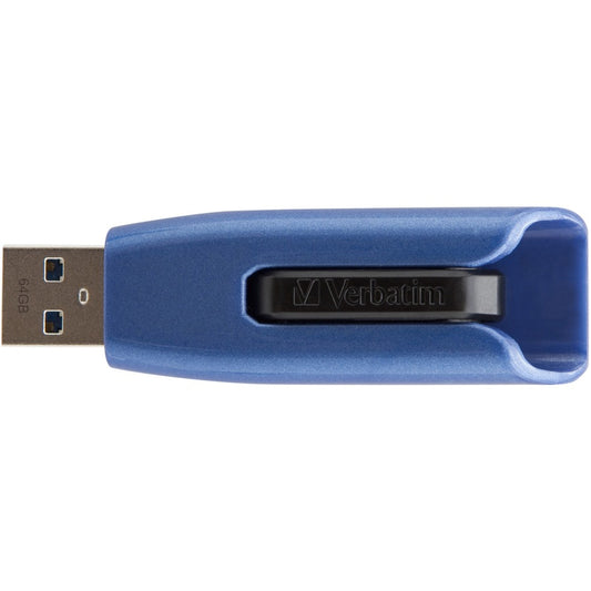Clé USB 3.0 Store 'n' Go V3 Max de Verbatim 64 Go - Bleu 49807