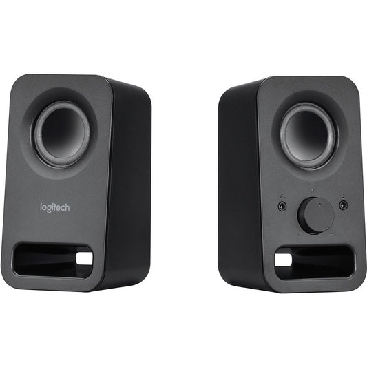 Haut-parleurs multimédia Logitech Z150 avec son stéréo clair (noir minuit, 3 W RMS) 980-000802