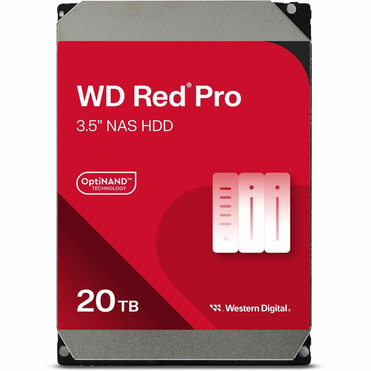Disque dur WD Red Pro WD201KFGX 20 To - 3,5" interne - SATA (SATA/600) - Méthode d'enregistrement magnétique conventionnel (CMR) WD201KFGX