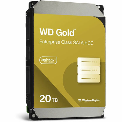 Disque dur WD Gold WD202KRYZ 20 To - 3,5" interne - SATA (SATA/600) - Méthode d'enregistrement magnétique conventionnel (CMR) WD202KRYZ