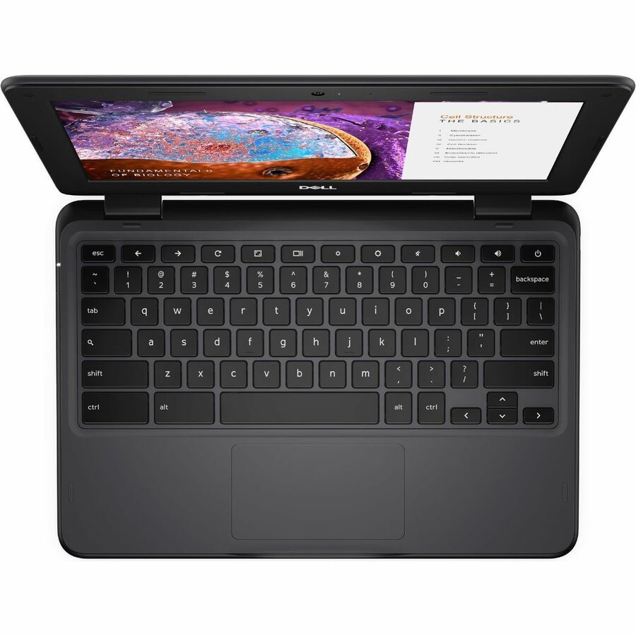Dell Chromebook 11 3000 11 3110 Chromebook convertible 2 en 1 à écran tactile 11,6" - HD - Intel Celeron N4500 - 4 Go - Mémoire flash 64 Go - Clavier anglais (États-Unis) - Gris TJ37H