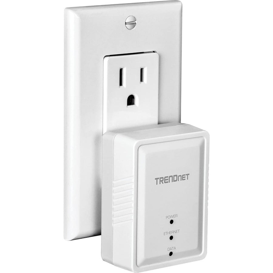 TRENDnet Kit d'adaptateurs Powerline 500 AV Nano, comprend 2 adaptateurs TPL-406E, compatible avec Powerline 600-500-200, Windows 10, 8.1, 8, 7, Vista, XP, installation Plug &amp; Play, blanc, TPL-406E2K TPL-406E2K