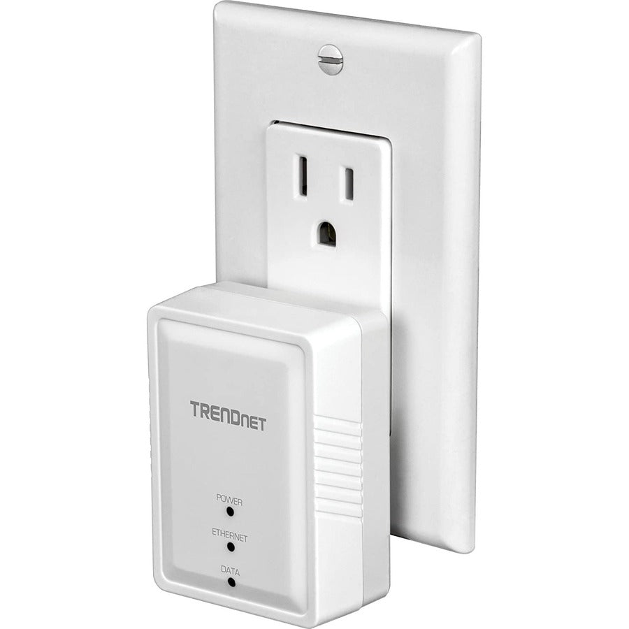 TRENDnet Kit d'adaptateurs Powerline 500 AV Nano, comprend 2 adaptateurs TPL-406E, compatible avec Powerline 600-500-200, Windows 10, 8.1, 8, 7, Vista, XP, installation Plug &amp; Play, blanc, TPL-406E2K TPL-406E2K