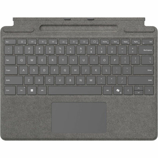 Étui/clavier Microsoft pour tablette Surface Pro 10, Surface Pro 8, Surface Pro 9, Surface Pro X - Platinum 8XB-00186
