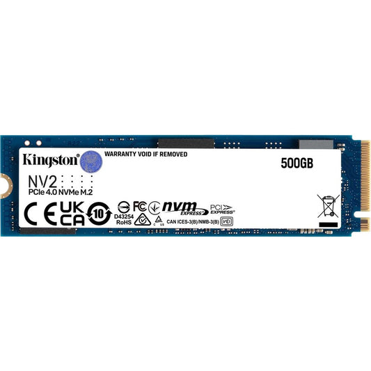 Disque SSD Kingston 500 Go - M.2 2280 interne - PCI Express NVMe (PCI Express NVMe 4.0 x4) SNV2S/500G