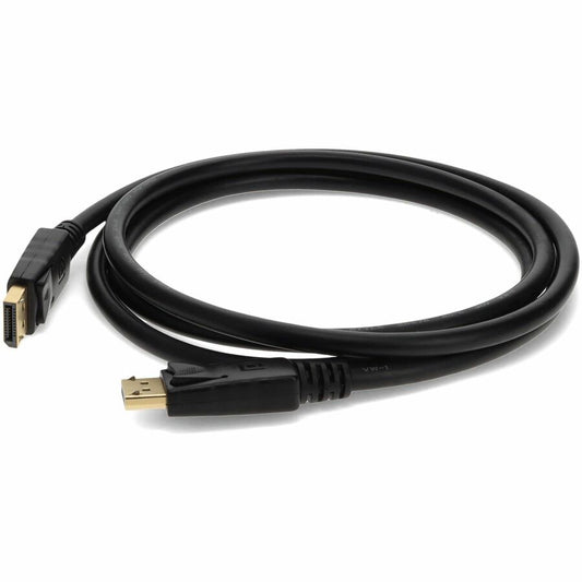 Câble noir AddOn DisplayPort mâle vers mâle de 2 pieds pour une résolution jusqu'à 3840x2160 (4K UHD) DISPLAYPORT2F