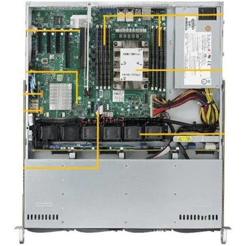 Système Barebone SuperMicro SuperServer 5019P-MT - Montable en rack 1U - Socket P LGA-3647 - 1 x prise en charge du processeur SYS-5019P-MT