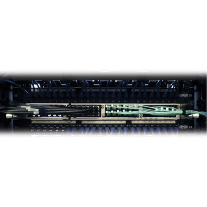 Tripp Lite by Eaton High Density Copper / Fiber Enclosure Panel, 1U, 4-Cassette Capacity N484-12SFP-K