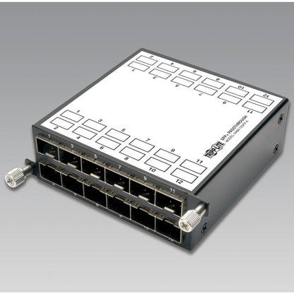 Tripp Lite by Eaton High Density Copper / Fiber Enclosure Panel, 1U, 4-Cassette Capacity N484-12SFP-K