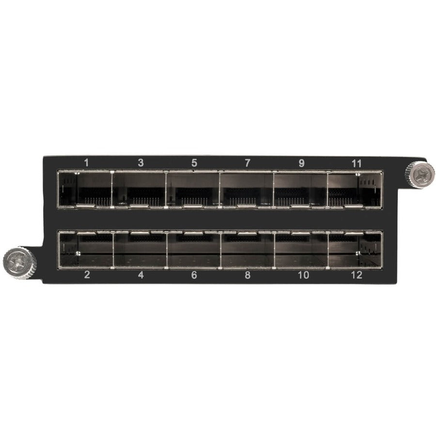Tripp Lite by Eaton High Density Copper / Fiber Enclosure Panel, 1U, 4-Cassette Capacity N484-12SFP-K