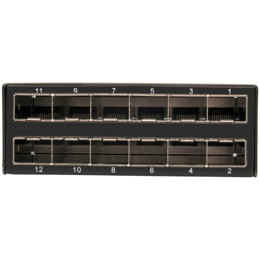 Tripp Lite by Eaton High Density Copper / Fiber Enclosure Panel, 1U, 4-Cassette Capacity N484-12SFP-K