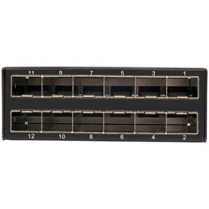 Tripp Lite by Eaton High Density Copper / Fiber Enclosure Panel, 1U, 4-Cassette Capacity N484-12SFP-K