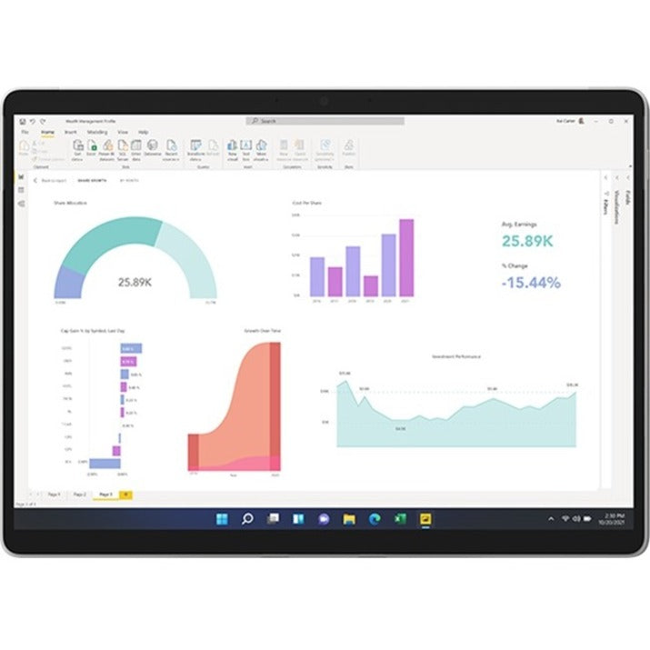 Tablette Microsoft Surface Pro 8 - 13" - 8 Go - SSD 256 Go - Windows 10 Pro - 4G - Platine EIJ-00017