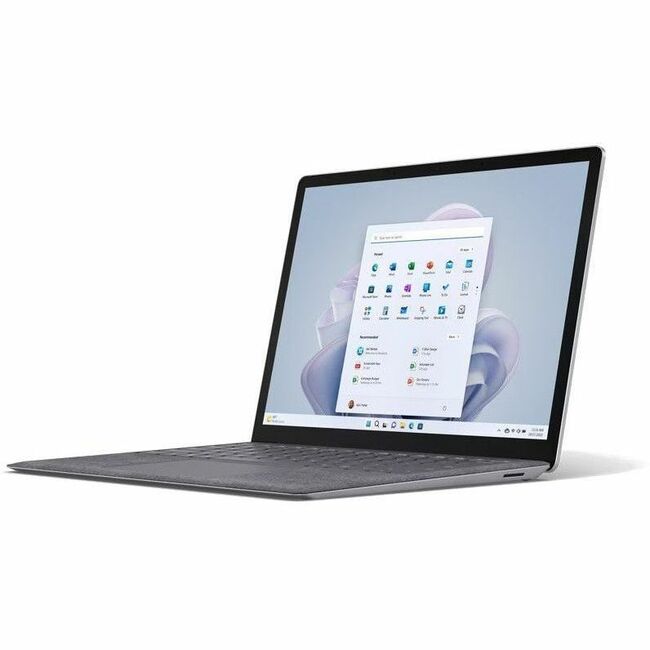 Ordinateur portable Microsoft Surface Laptop 5 13,5" à écran tactile - Intel Core i5 - 8 Go - SSD 256 Go - Clavier anglais - Platinum R1B-00001