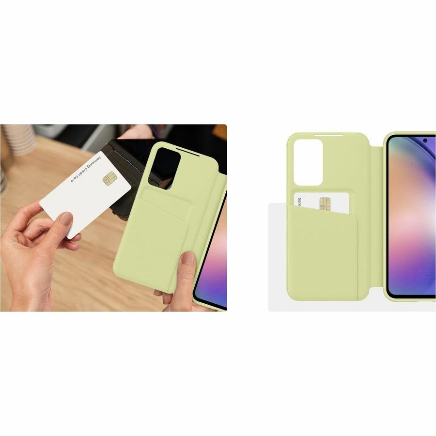 Samsung Carrying Case (Wallet) Samsung Galaxy A54 5G Smartphone - Lime EF-ZA546CGEGCA