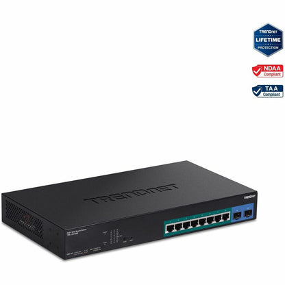 Commutateur Web intelligent PoE+ Gigabit 10 ports TRENDnet TPE-1021WS