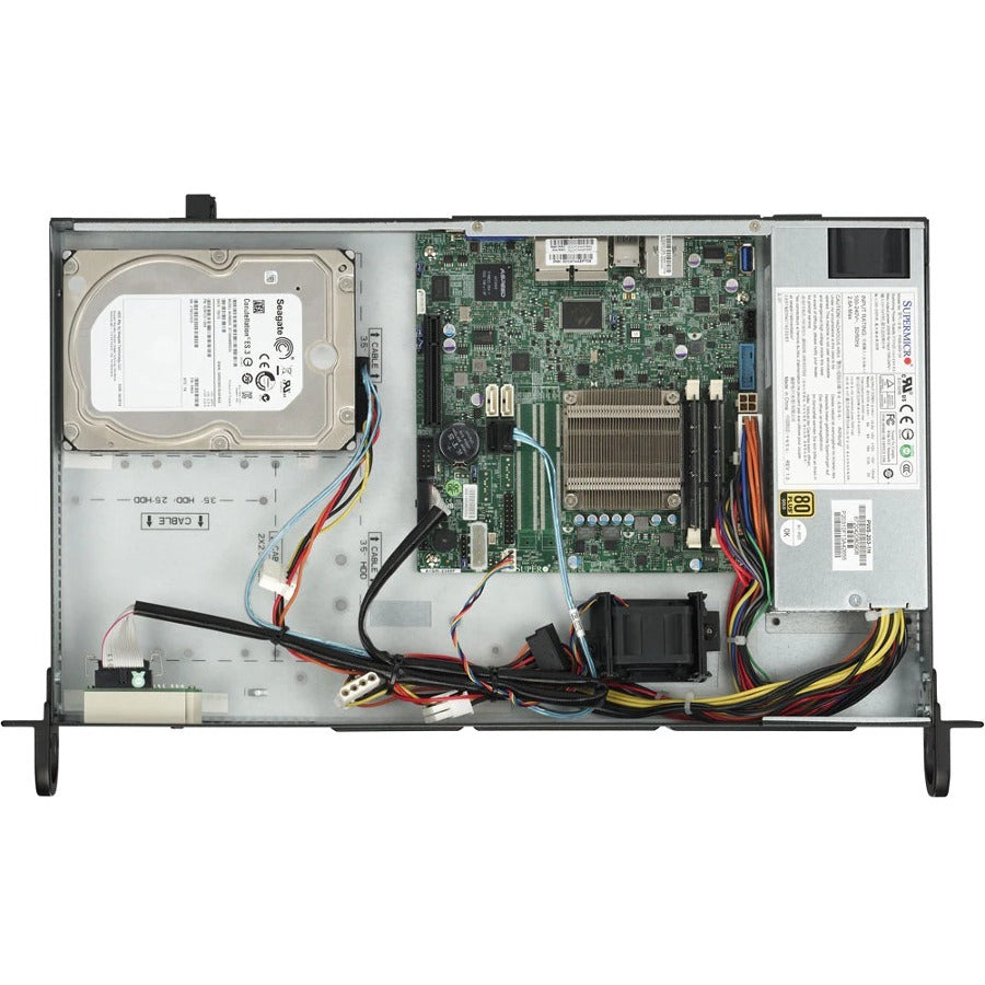 Serveur montable en rack 1U SuperMicro SuperServer 5018A-LTN4 - Intel Atom C2358 - Contrôleur Serial ATA/600 SYS-5018A-LTN4
