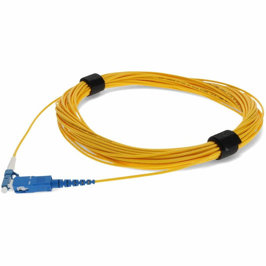 Câble de raccordement OFNR jaune (Riser-Rated) AddOn 15 m SMF 9/125 Simplex SC/LC OS1 ADD-SC-LC-15MS9SMF