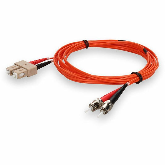 Câble de raccordement orange duplex ST/SC OM1 en fibre multimode (MMF) AddOn 3 m ADD-ST-SC-3M6MMF