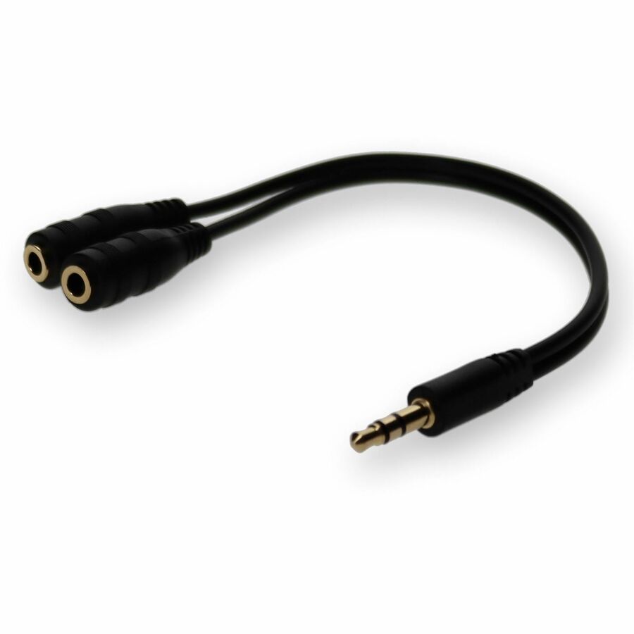 Adaptateur répartiteur de casque audio stéréo AddOn 3,5 mm (1/8 po) - M/FF HSMFF