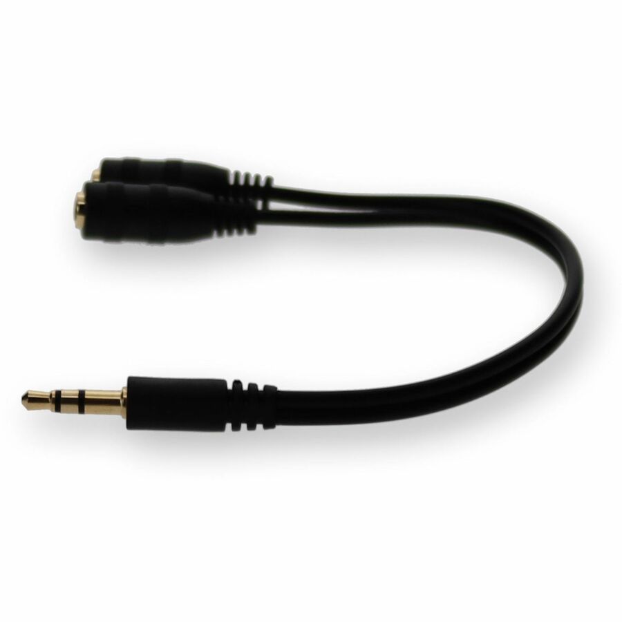 Adaptateur répartiteur de casque audio stéréo AddOn 3,5 mm (1/8 po) - M/FF HSMFF