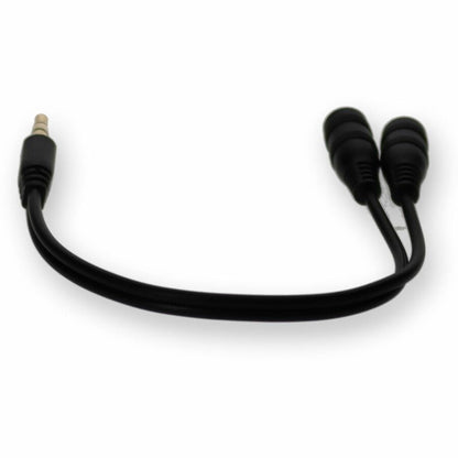 Adaptateur répartiteur de casque audio stéréo AddOn 3,5 mm (1/8 po) - M/FF HSMFF