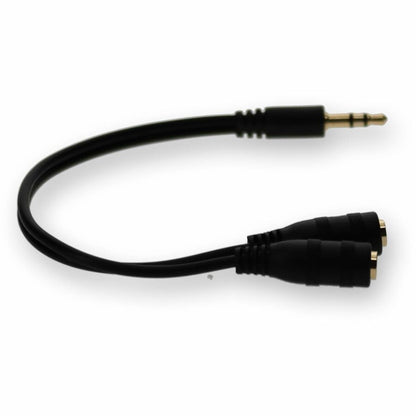 Adaptateur répartiteur de casque audio stéréo AddOn 3,5 mm (1/8 po) - M/FF HSMFF