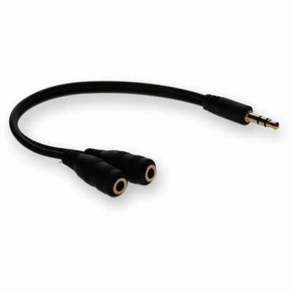 Adaptateur répartiteur de casque audio stéréo AddOn 3,5 mm (1/8 po) - M/FF HSMFF