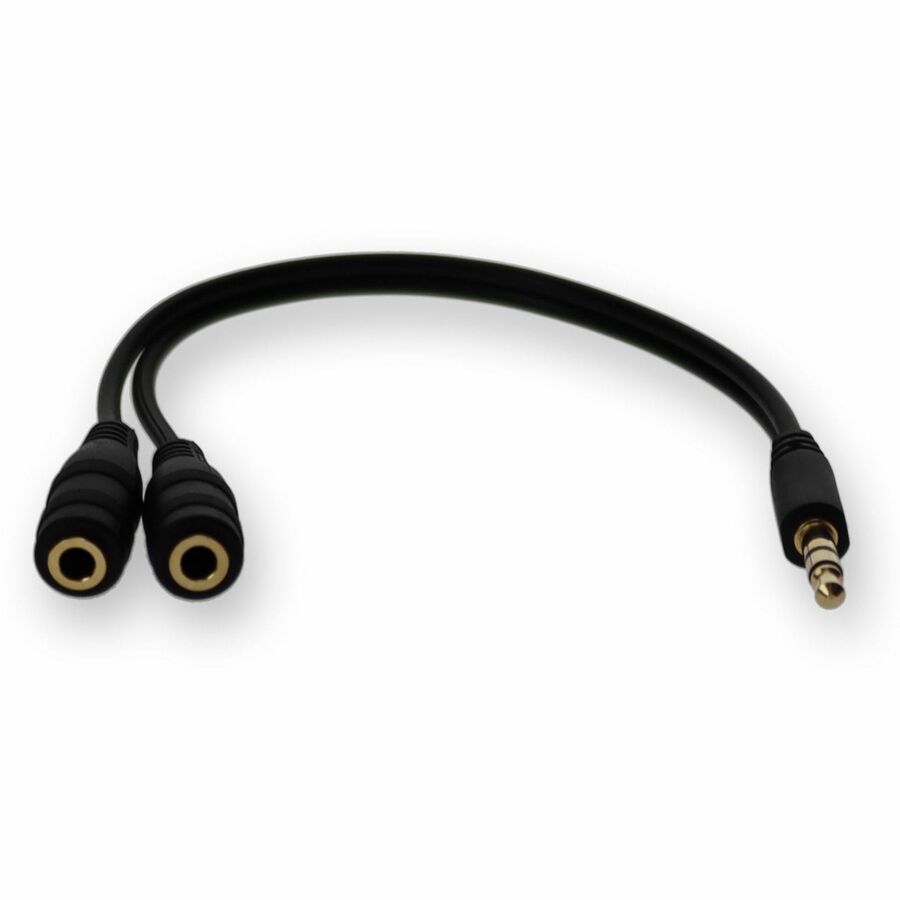 Adaptateur répartiteur de casque audio stéréo AddOn 3,5 mm (1/8 po) - M/FF HSMFF