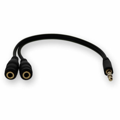 Adaptateur répartiteur de casque audio stéréo AddOn 3,5 mm (1/8 po) - M/FF HSMFF