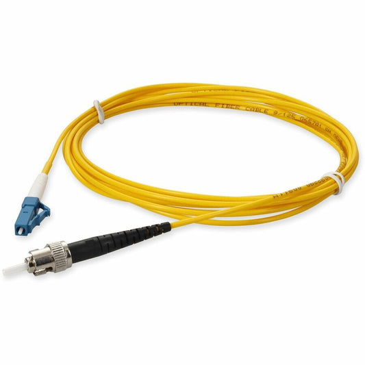 Câble de raccordement jaune simplex ST/LC OS1 en fibre monomode (SMF) AddOn 10 m ADD-ST-LC-10MS9SMF