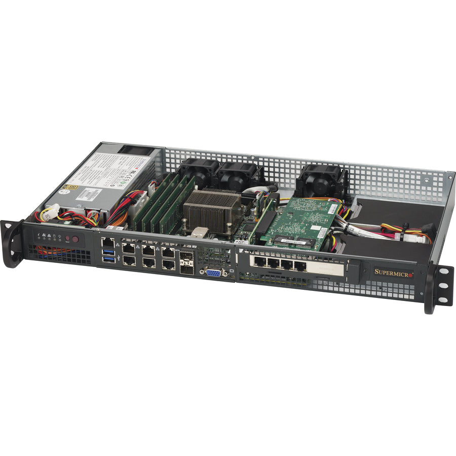Serveur montable en rack 1U Supermicro SuperServer 5018D-FN8T - 1 x Intel Xeon D-1518 2,20 GHz - Contrôleur Serial ATA/600 SYS-5018D-FN8T
