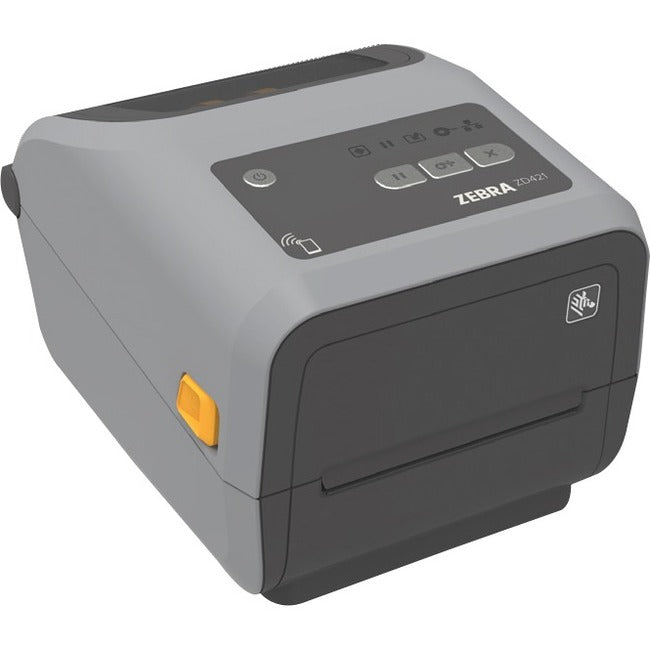 Imprimante à transfert thermique de bureau Zebra ZD421c - Monochrome - Impression d'étiquettes/reçus - USB - Hôte USB - Bluetooth - LAN sans fil - Communication en champ proche (NFC) - US ZD4A043-C01W01EZ