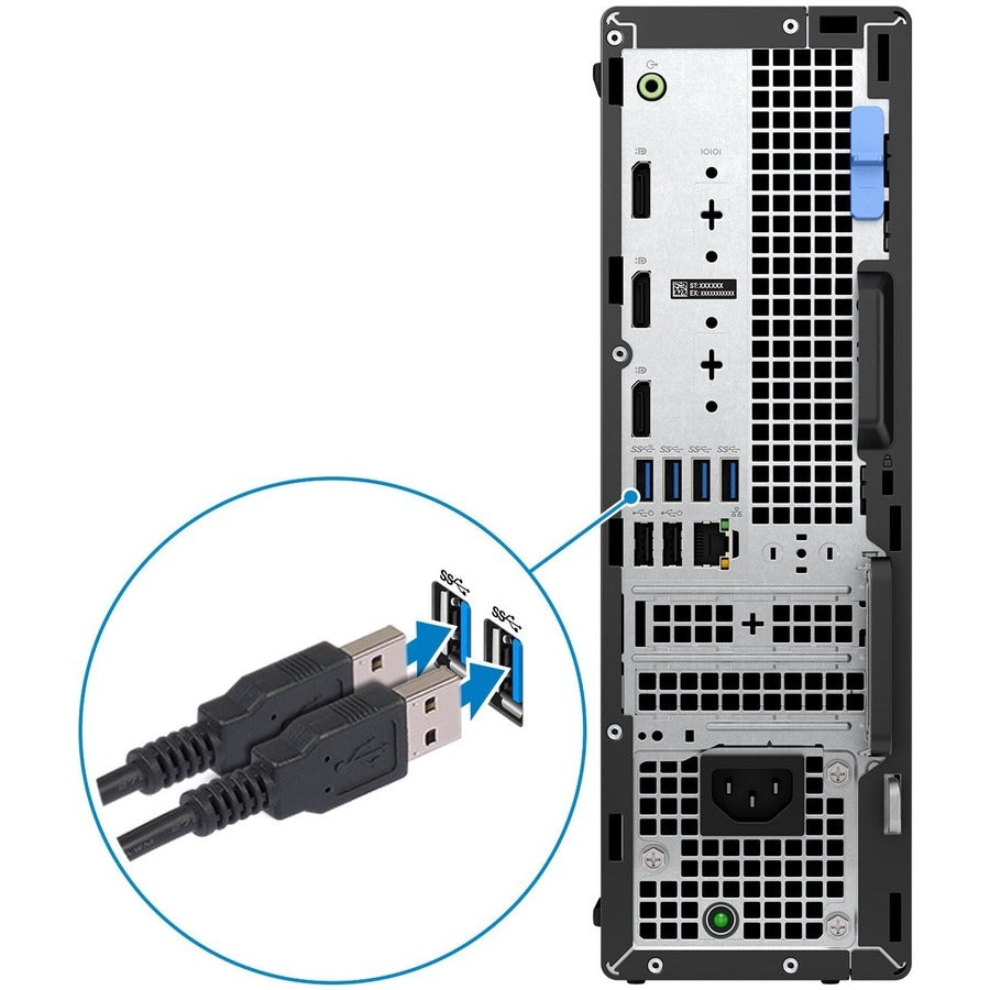 Ordinateur de bureau Dell OptiPlex 7000 - Intel Core i7 12e génération i7-12700 - Technologie vPro - 16 Go - SSD 256 Go - Petit format - Noir HMFX7