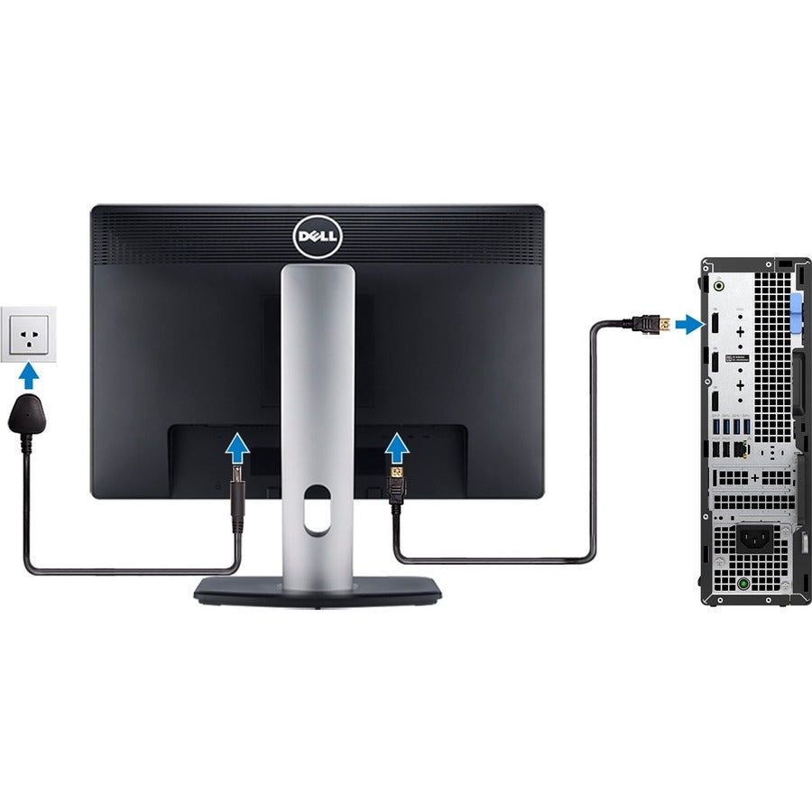 Ordinateur de bureau Dell OptiPlex 7000 - Intel Core i7 12e génération i7-12700 - Technologie vPro - 16 Go - SSD 256 Go - Petit format - Noir HMFX7