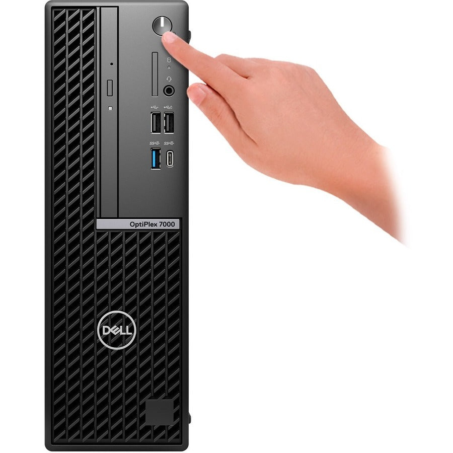 Ordinateur de bureau Dell OptiPlex 7000 - Intel Core i7 12e génération i7-12700 - Technologie vPro - 16 Go - SSD 256 Go - Petit format - Noir HMFX7