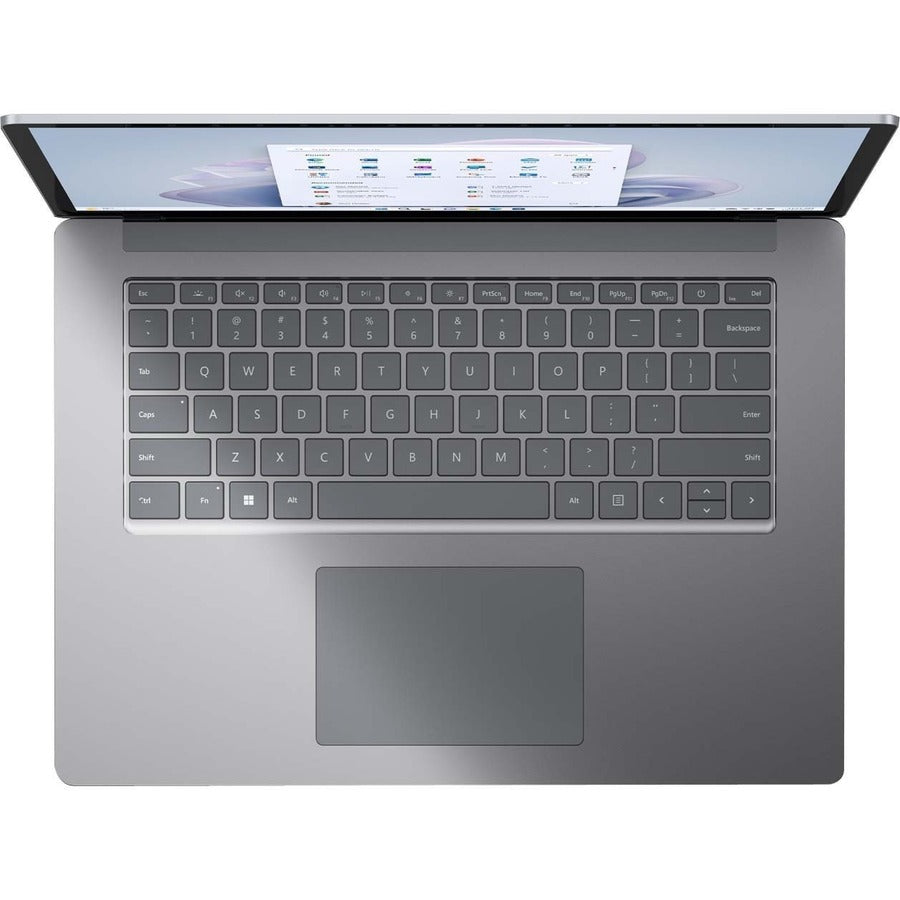Ordinateur portable Microsoft Surface Laptop 5 13,5" à écran tactile - Intel Core i5 - Plateforme Intel Evo - 8 Go - SSD 512 Go - Clavier anglais, français - Platinum R1U-00002
