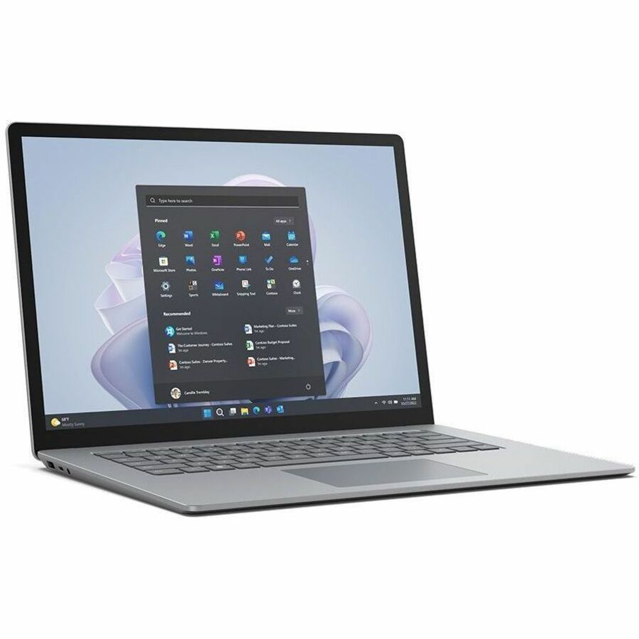 Ordinateur portable à écran tactile Microsoft Surface Laptop 5 15" - Intel Core i7 12e génération i7-1265U - Plateforme Intel Evo - 16 Go - SSD 512 Go - Platinum RIR-00002
