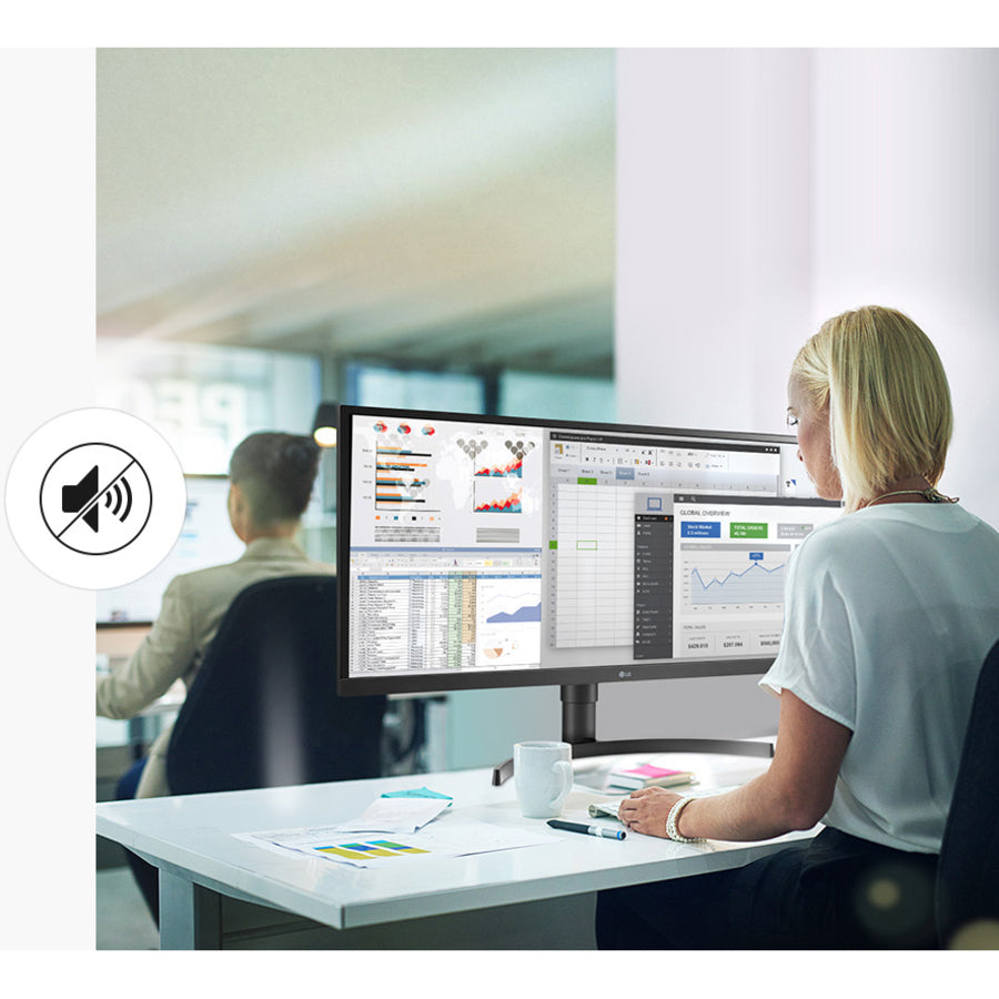 LG 34CN650N-6A All-in-One Thin Client - Intel Celeron J4105 Quad-core (4 Core) 1.50 GHz 34CN650N-6A
