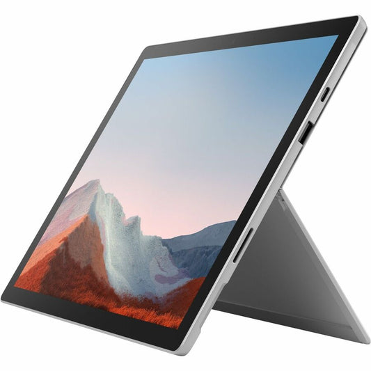 Tablette Microsoft Surface Pro 7+ - 12,3" - Intel - 16 Go - SSD 512 Go - Windows 10 Pro - 4G - Platinum 1YJ-00001